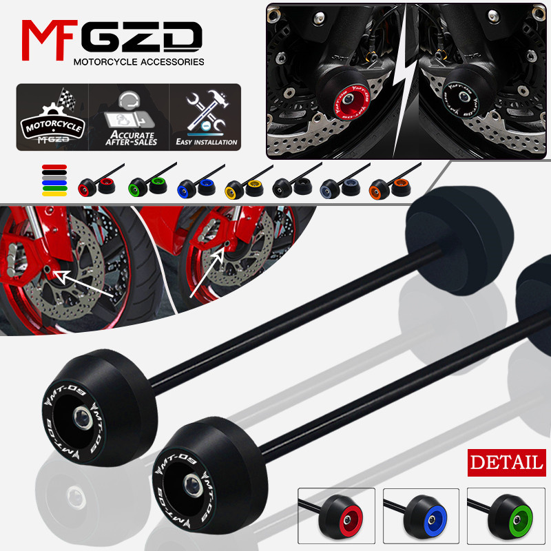 Protecteur de collision d'essieu coulissant de fourche de roue avant et arrière, accessoires de moto mt09 pour YAMAHA MT-09 2022 2023