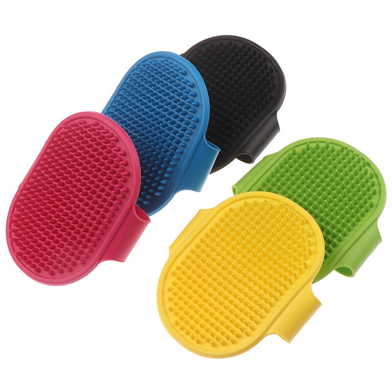 1Pc animal de compagnie chien chat bain brosse peigne caoutchouc gant cheveux fourrure toilettage Massage Mit animal douche chien brosse