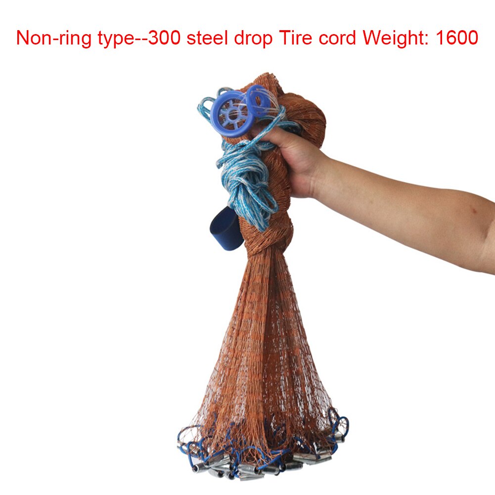 Automatic Fishing Net Crab Fish Trap Shrimp USA Style Hand Cast Network Catcher Compression Resistance Outdoor Fishing: B