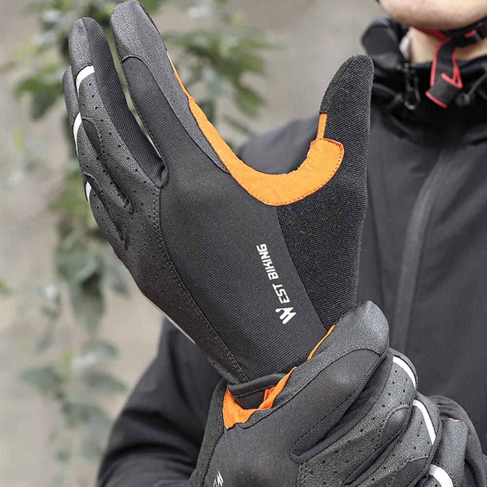 West Fietsen Fietsen Handschoenen Anti-Slip Ademende Mannen Vrouwen Handschoenen Anti-Shock Outdoor Sport Mtb Fiets Motorfiets handschoenen
