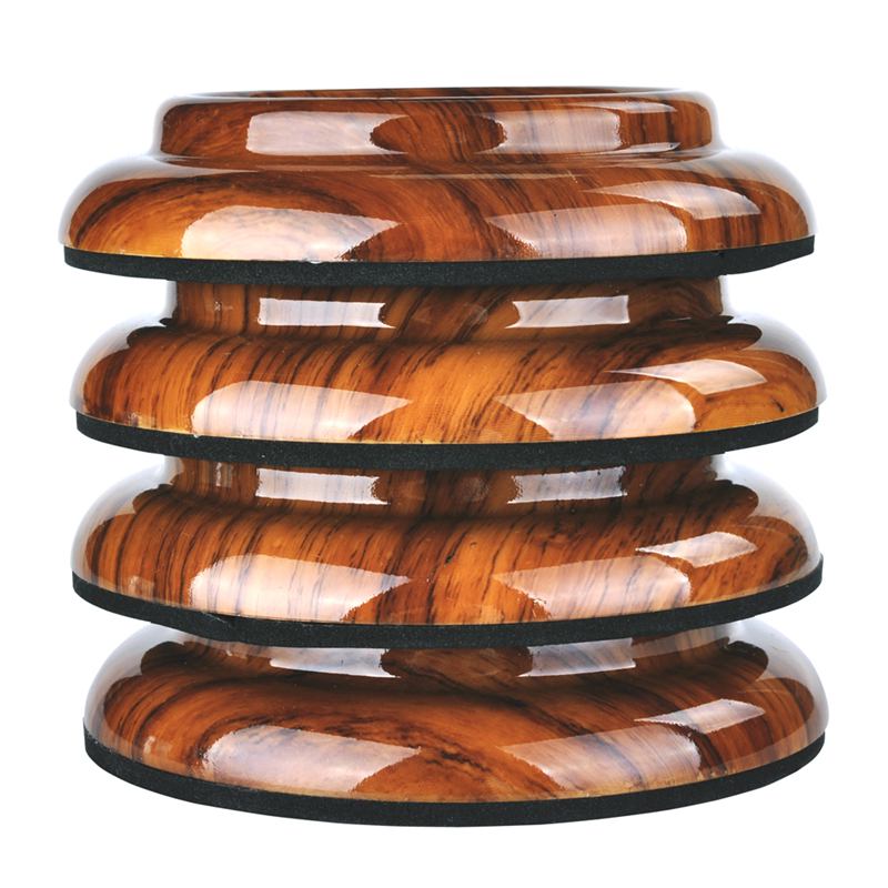 4 stuks staande piano wieltjes, palissanderkleurige piano wieltjes, pianopoot vloerbeschermers met antislip en anti-geluid schuim voor hardwo