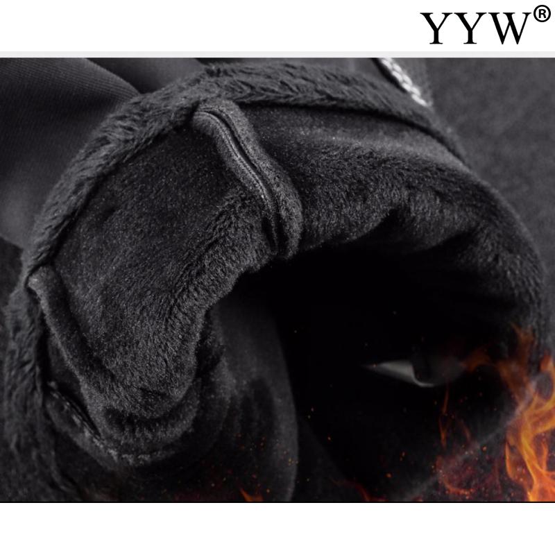 Pu paar leren matzwarte winterhandschoenen warme 2- laags waterdichte wanten voor heren, heren, volwassenen, verstelbaar, verdikt, skiën, sneeuwscooter