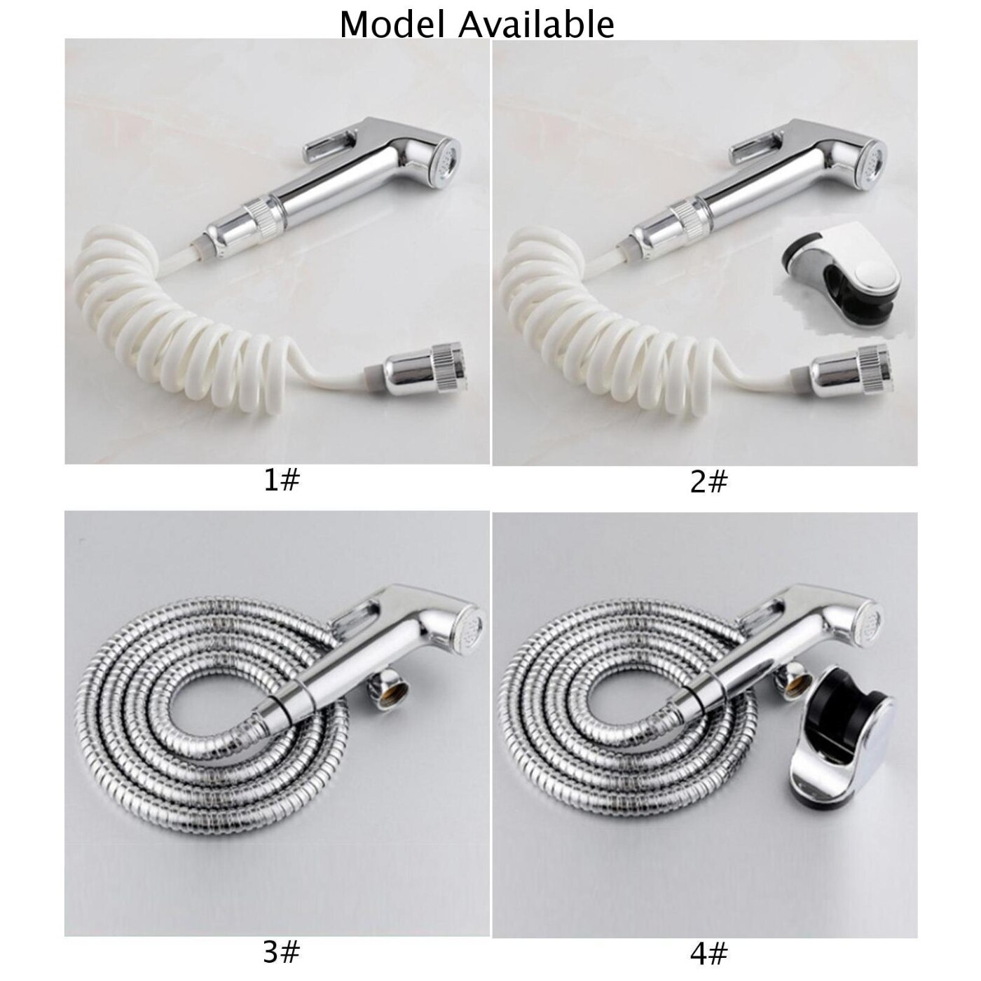 Toilet Handheld Bidet Spray Shattaf Kit Sprayer Shower Hose Rack Jet Hygiene Set