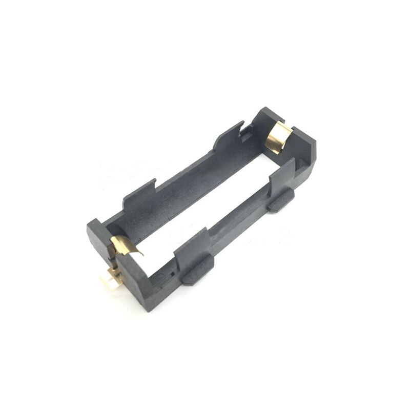 Portabatterie 1/2X26650 di alta qualità SMD per 26650 nero con perni in bronzo placcato in oro per portabatterie 26650 3.7V