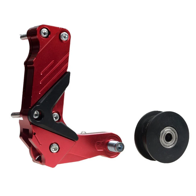 Rullo tenditore catena ruota regolatore automatico catena tenditore catena modificata lunghezza collegamento moto: Rosso