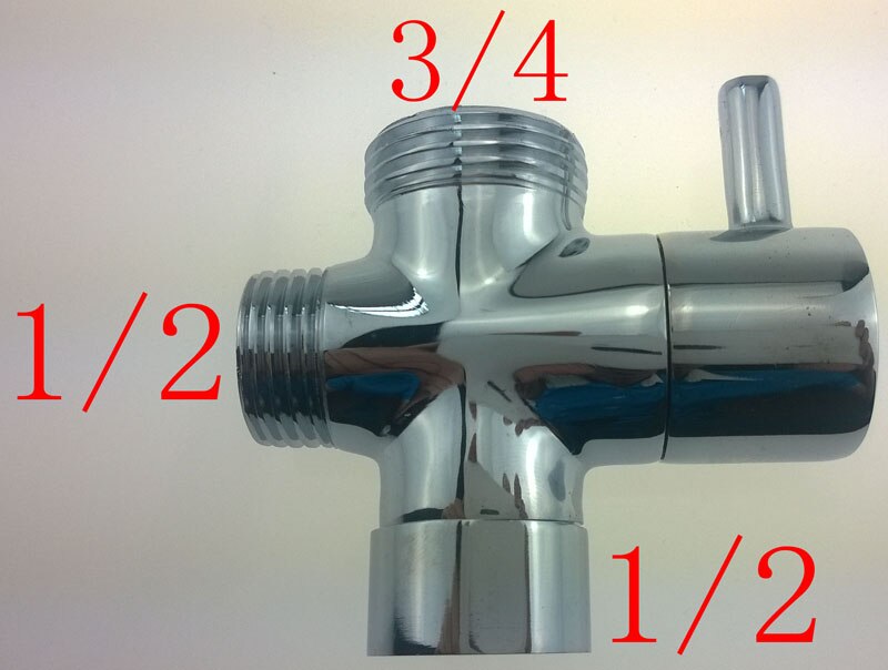 Jalostettu kupari tukeva ei ruostu kylpyhuonehana tarvikkeet jakoputki suihku vedenerotin osaventtiilin kytkinventtiili: Musta