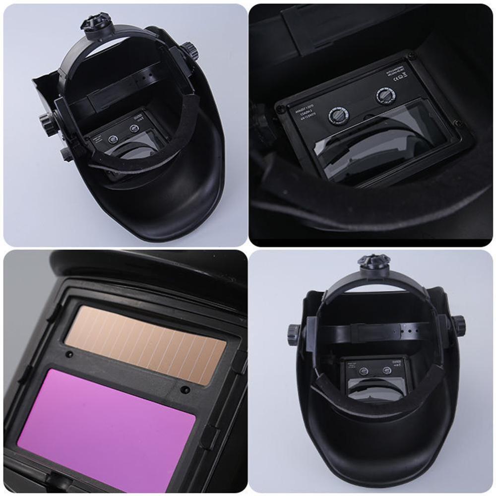 Auto darkening welding helmet/welding mask/MIG MAG TIG/4arc sensor/Solar cell Darkening welding mask