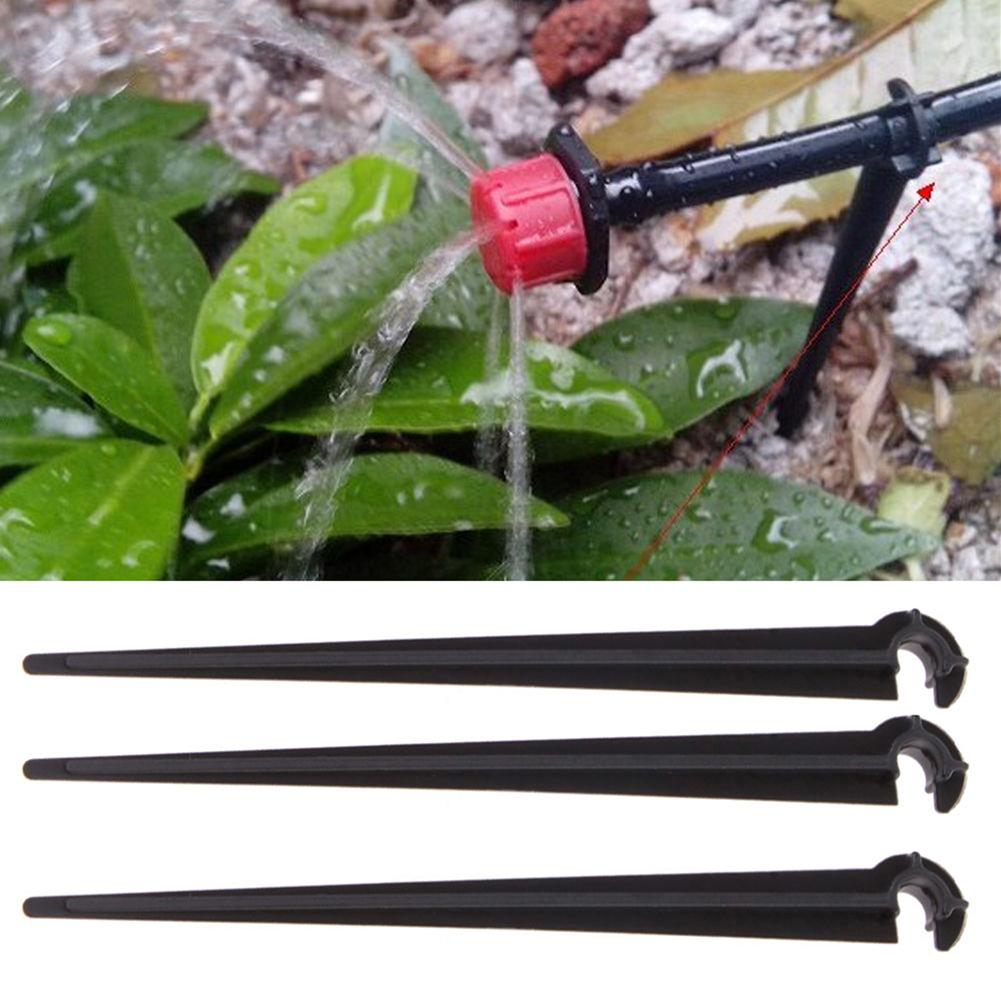 50 stk 11cm holdbare plastik kroge stilke fast støtteholder til 4/7 drypvandingsvandslangesystem haveforsyning