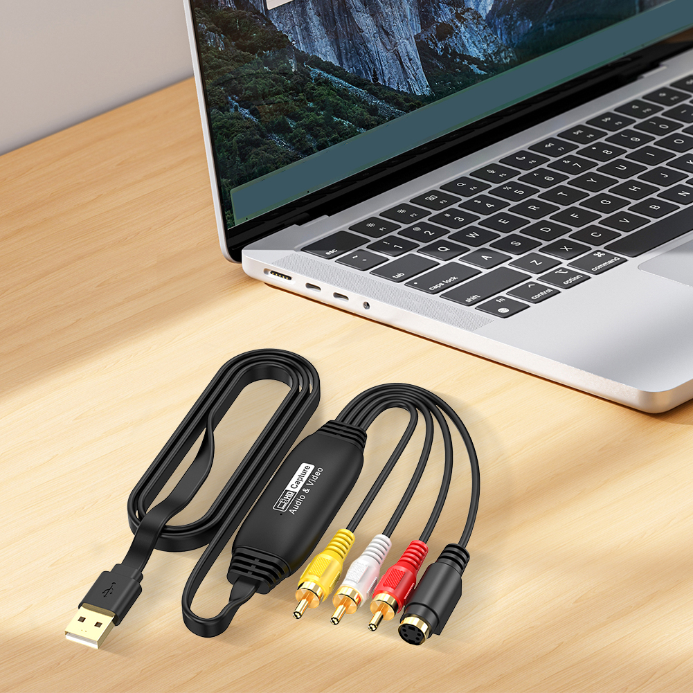 USB Video zu erfassen Karte VHS VCR TV DVD Video Audio- Konverter USB zu AV Video zu erfassen Adapter für /PC