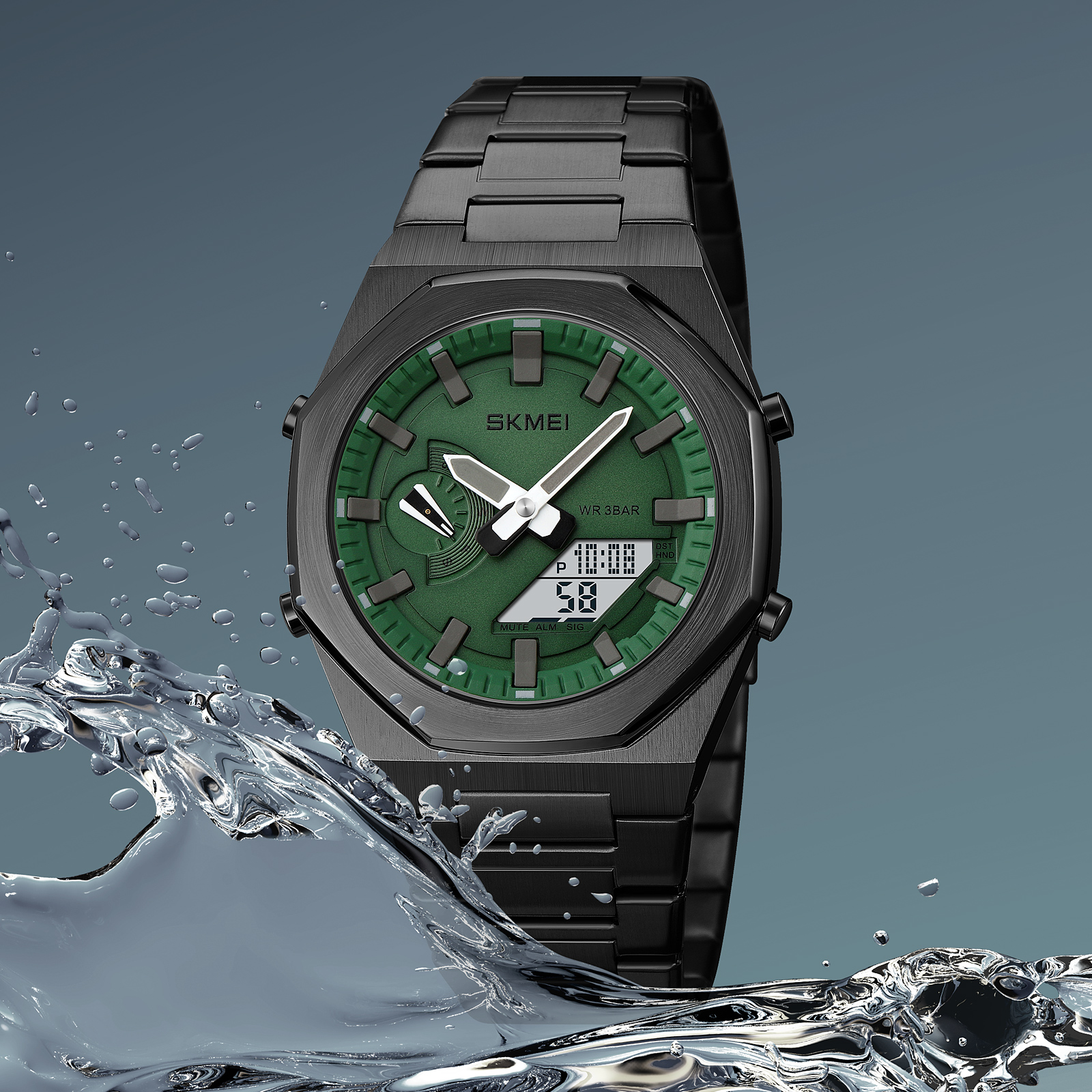 Skmei 1816 klokker uformell forretningsklokke kvartsklokke lys dato vanntett armbåndsur relogio maskulin herre sport