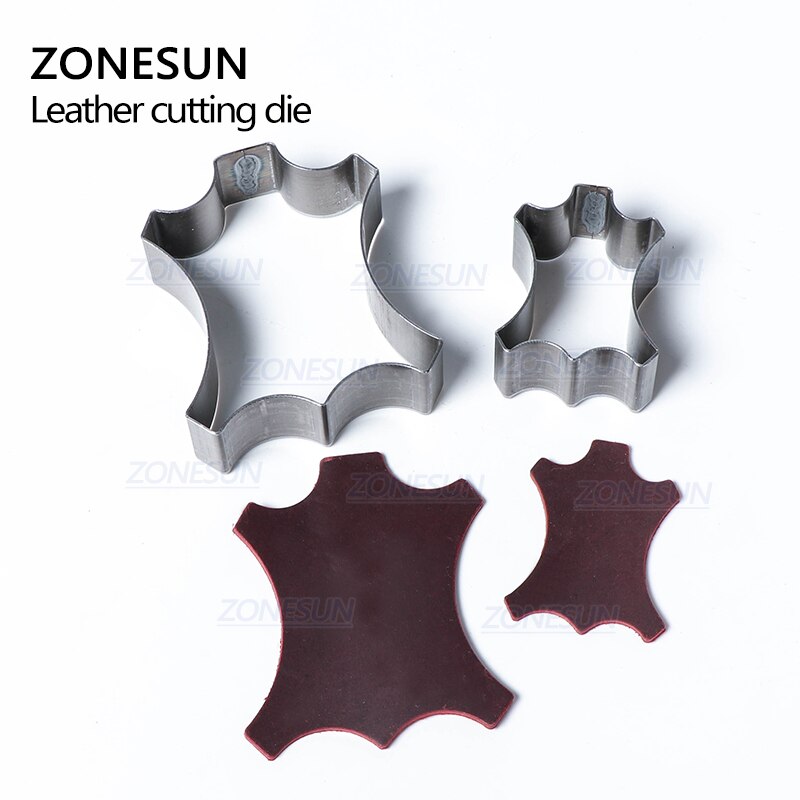 ZONESUN Full Steel Leather Cutting Die Rule Die special shape hollowed Punching Clicker Die For Cutting Out Leather PVC craft