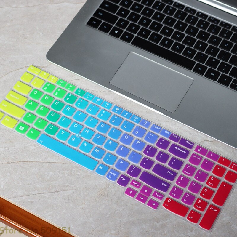 Silicone Laptop Keyboard Cover Protector Skin For Lenovo ThinkPad E15 Gen 2 L15 P15 P15V T15 P53 P15S Notebook: Rainbow