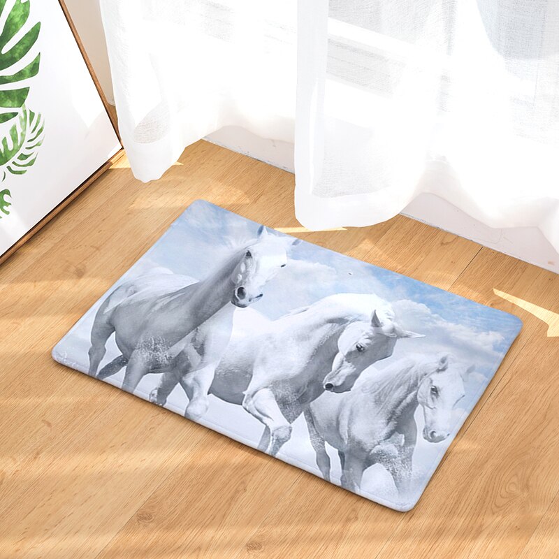 Welcome Mats 9S tyles Horse Print Doormats Bathroom Kitchen Carpet Home Floor Mats Living Room Anti-Slip Rug 40X60 50X80cm