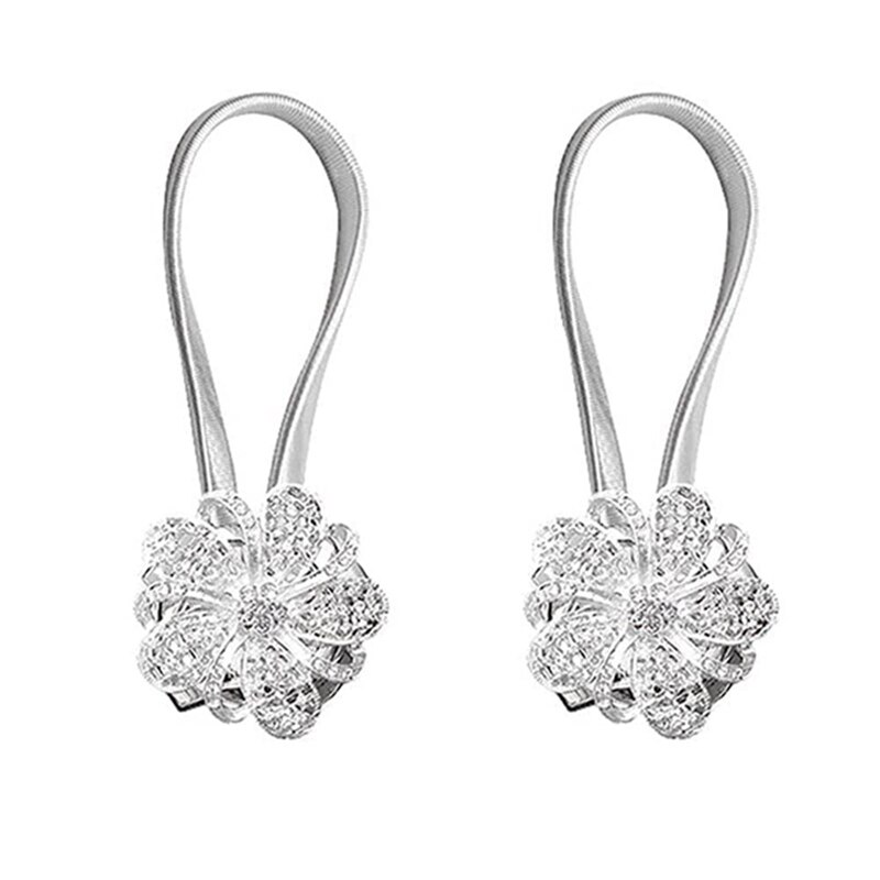 2 Pieces Of Magnetic Curtain Fasteners For Window Decoration Powerful Magnetic Curtain Fasteners: plum