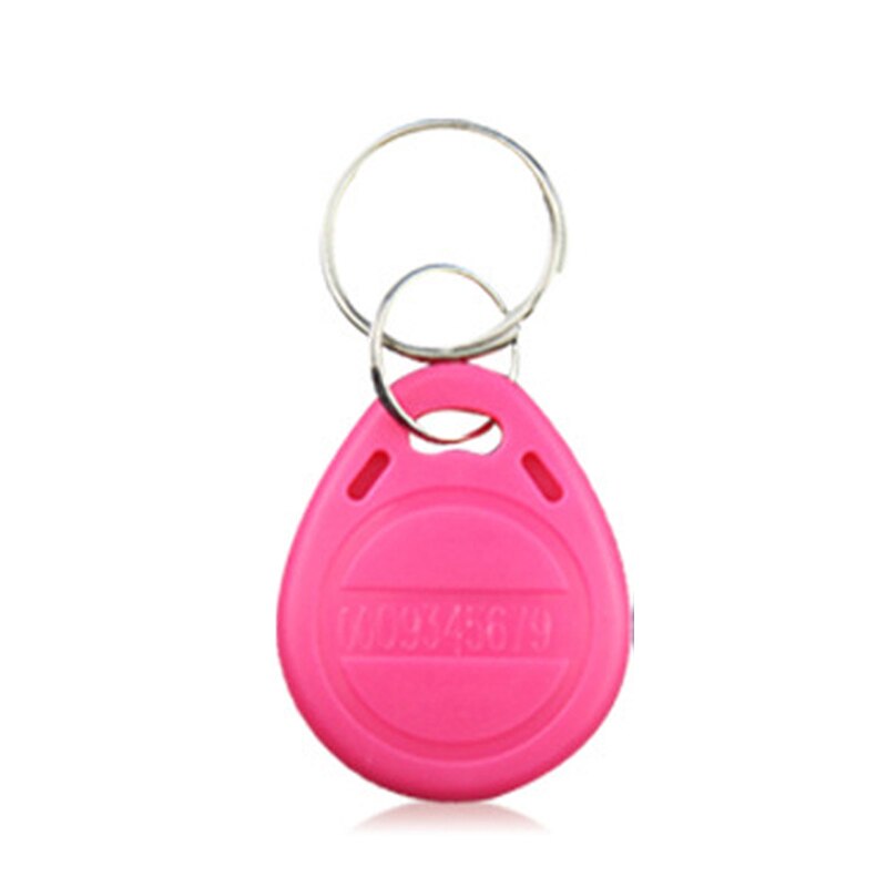 100pcs RFID Tag Access Control Card No.2 ID Keychain Community Access Card 125KHz Proximity Key Fob Access Control Smart Card: 10pcs rose Red