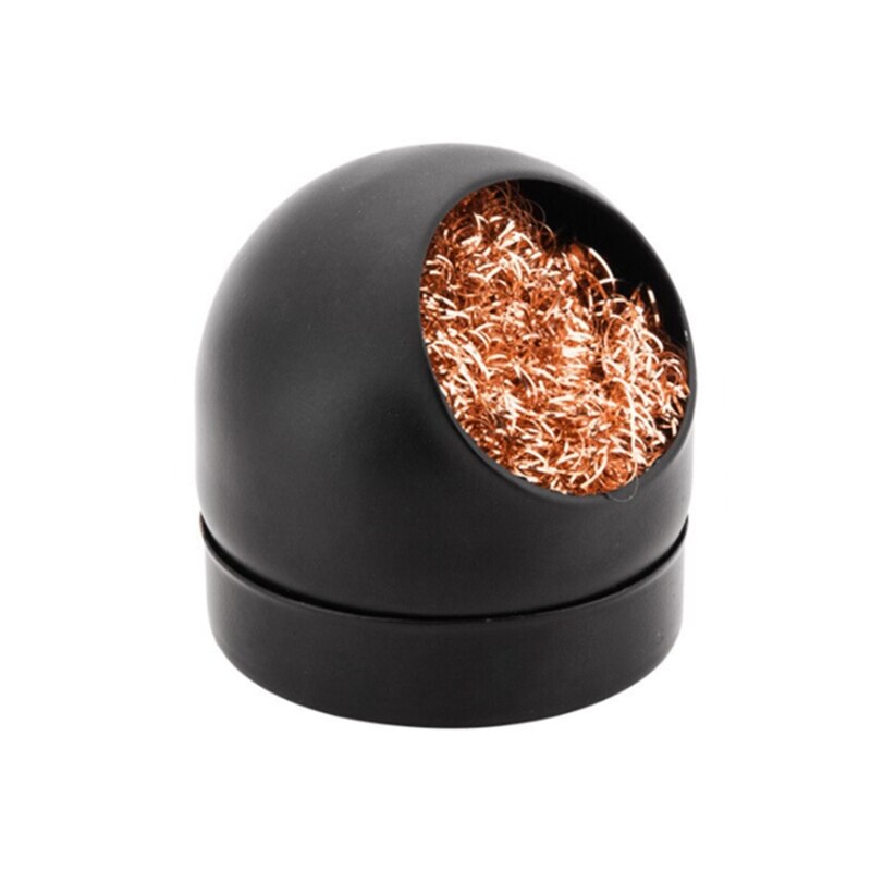 Soldering Tip Cleaner Solder Tip Cleaning Wire and Holder Soft Brass Tip Cleaner Kit for Cleaning Soldering Irons Tips: Black