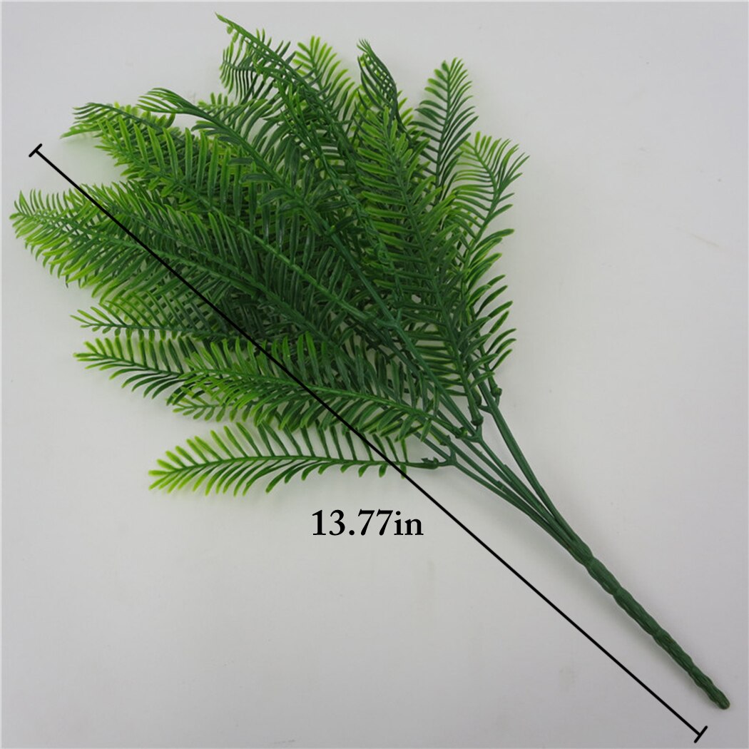 1PC Artificial Fern 7-Fork Artificial Persian Leaf Plant DIY Artificial Fern Bush Faux Plant For Wedding Fern Floral Decor