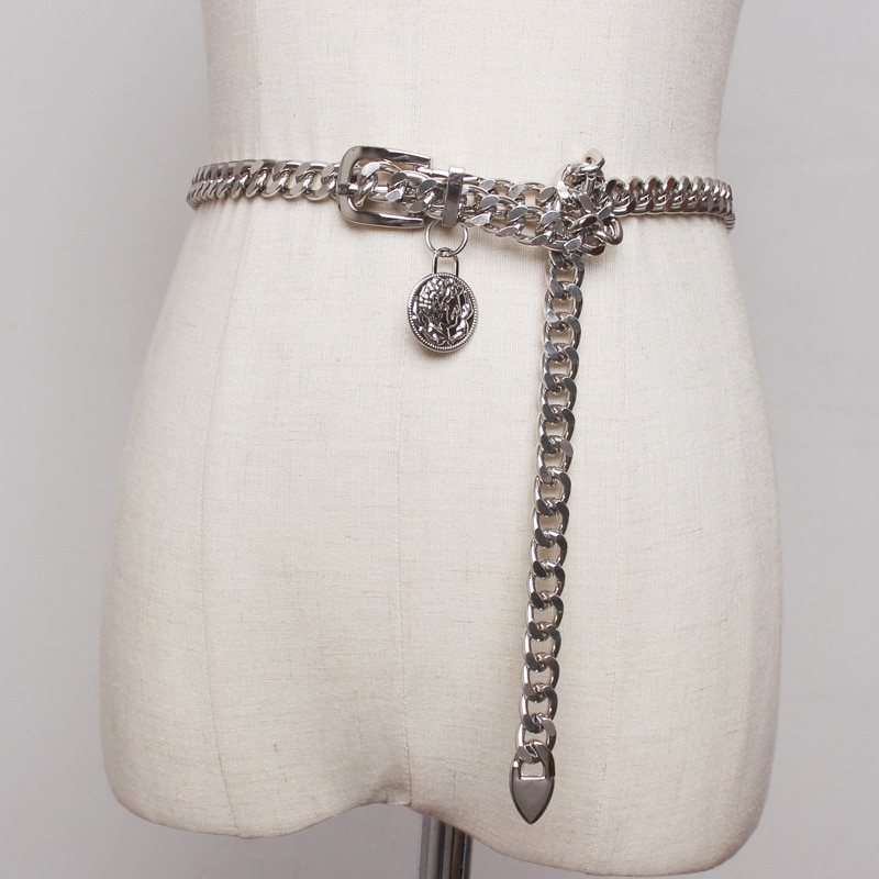 Taille kette gürtel Gold silber metall gürtel für frauen kleid halskette riem cinturon mujer schmuck gotisch koreanische stil bund