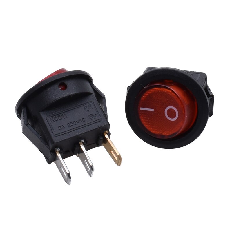 Spst On/Off Boot Rocker Switch Car Auto Boot Ronde Rocker 2 Pin Toggle Spst Switch Snap