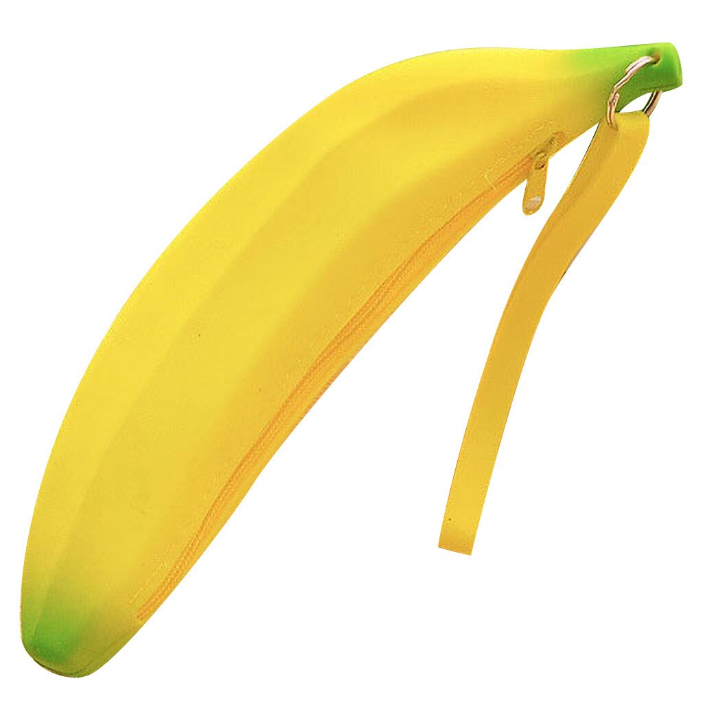 Nette Student Brieftasche frauen Wasserdichte Silikon Banana Form Hand Halten Geldbörse Cartoon Mädchen Brieftasche Mit Zipper # LR1: Default Title