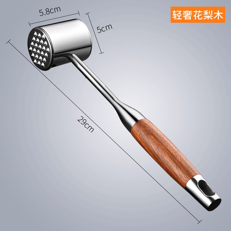 Kitchen household meat hammer 304 stainless steel steak meat hammer German pork chop hammer loose meat hammer artifact: A
