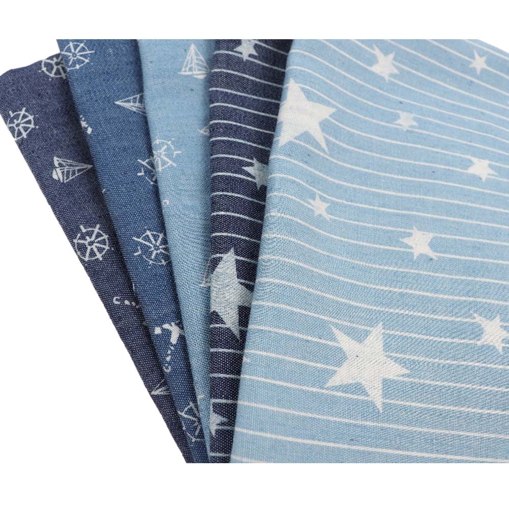 Tissu Denim doux de 40CM x 50CM, tissu de Cowboy en coton lavé DIY, vêtements de bébé, couette à coudre, sacs faits à la main