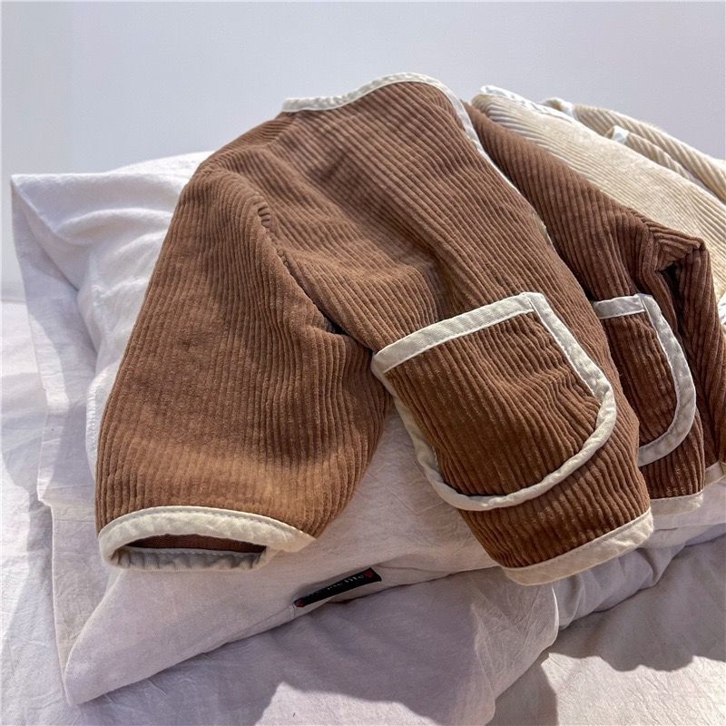 Vidmid Herfst Jongens En Meisjes Corduroy Jas Koreaanse Kinderen Lange Mouwen Enkele Breasted Western Style Leisure Jas P5360