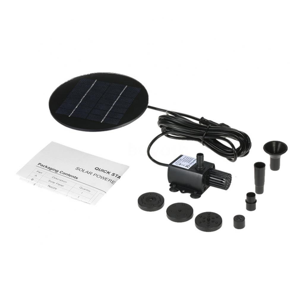 50% Zonne-energie Drijvende Vijver Fontein Brushless Waterpomp Sproeier Zwembad Decor Tuin: Default Title