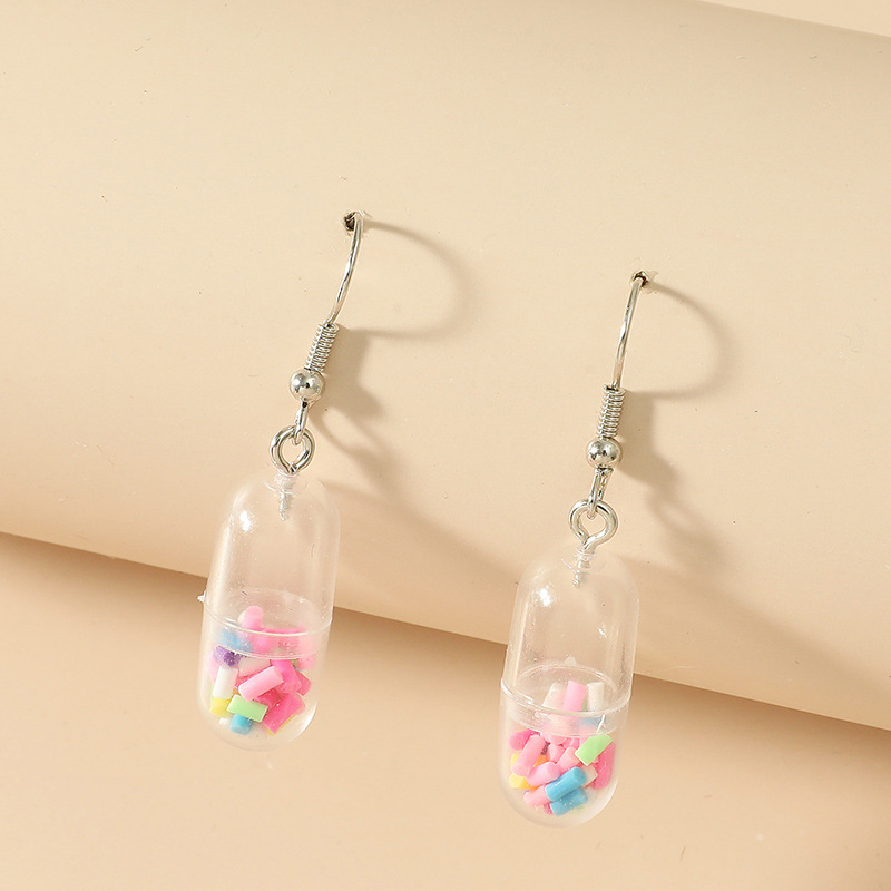 Pendientes divertidos de acrílico para mujer, aretes con colgante de pato naranja y amarillo, para niño, joyería al por mayor: Style-6