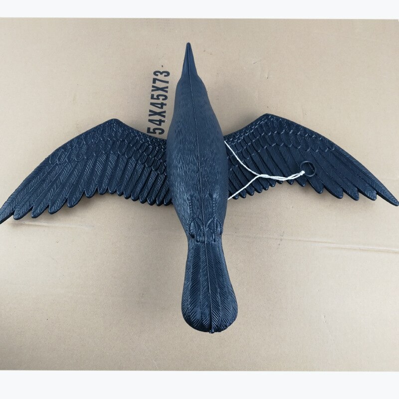 PDDHKK plastique oiseau leurre réaliste détaillé Hawk leurre faux corbeau jardin décoration de vie oiseau jardin ornement cultures protéger
