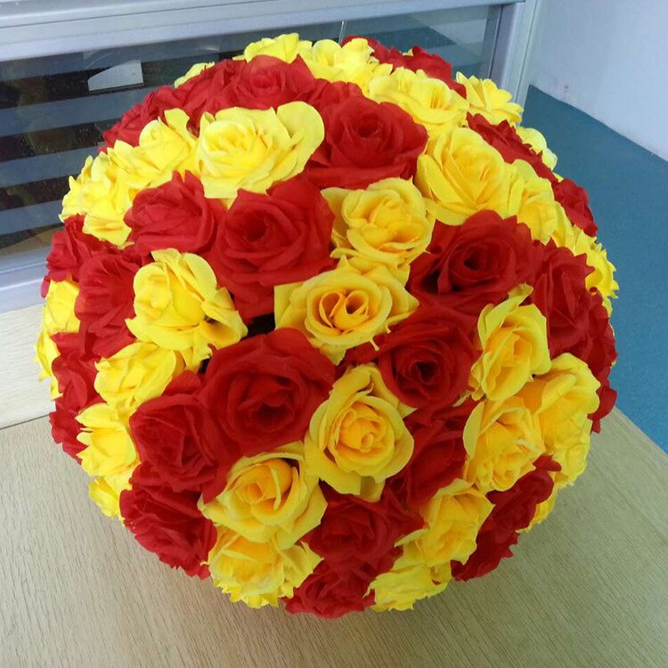 30cm Diameter Rose Flower Ball Home Office Supermarket Decoration Wedding Background Artificial Flower Ball: as photo 5