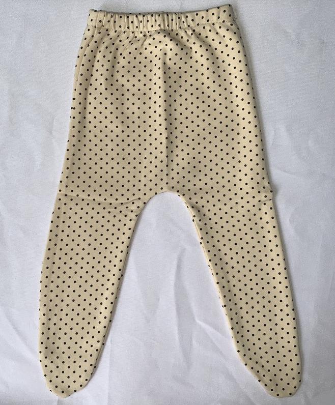 Newborn Trousers Footed Baby Pants Full Small Dots Baby Boys Girls Leggings All-match Pants: real photo  A / 24M