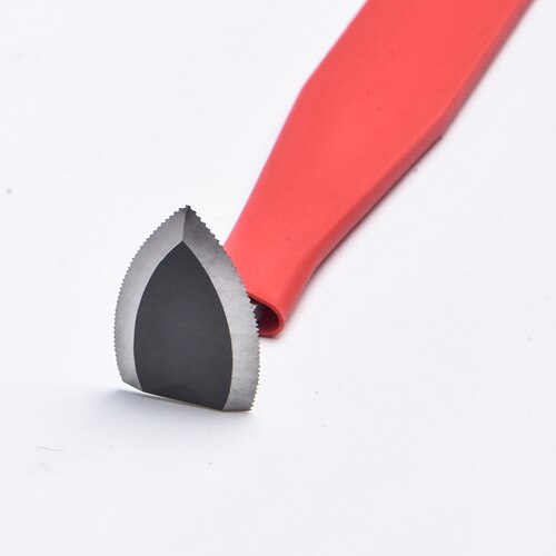 Herramienta de corte de acero de tungsteno con dientes afilados, cuchillo de acero de tungsteno, herramienta de modelado de recorte áspero de cerámica DIY, herramienta de escultura de barro: No.8