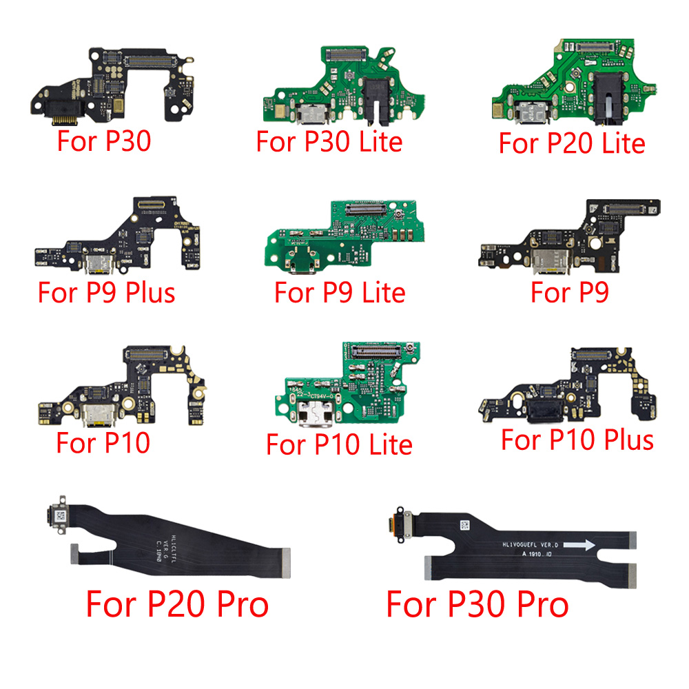 1pcs USB Charging For Huawei P9 P10 P30 lite P20 Pro P30 P9 P10 Plus Charger Port Dock Connector Flex Cable