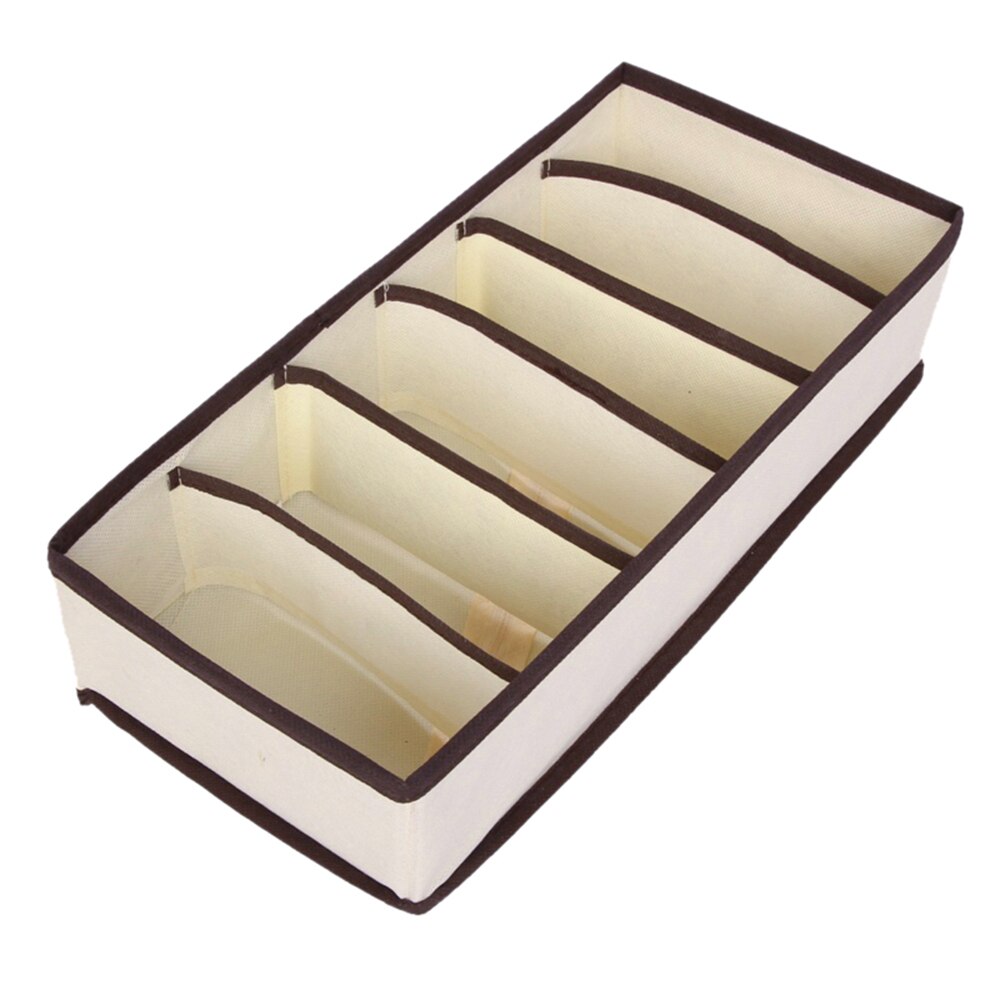 6/7/8/24 Grids Underwear Bra Storage Box Foldable Drawer Organizers Socks Storage Bag Cabinet Socks Storage Boxes: A
