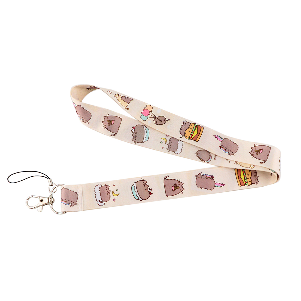 Cordón de animales Kawaii para llaves, USB, tarjeta de identificación de gimnasio, soporte para insignia, llavero, Collar, cordones de cuerda colgantes DIY, correas para teléfono móvil: Azul / Verde