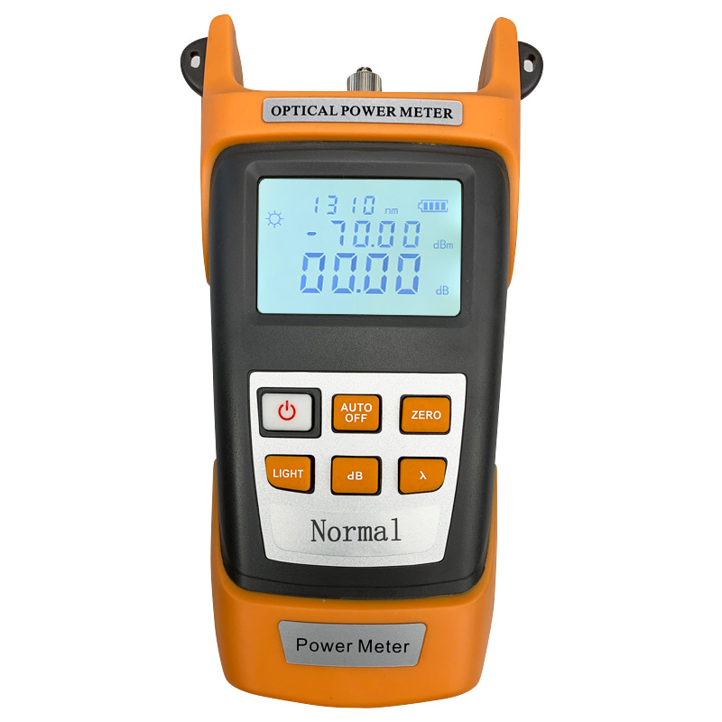 Optical Power Meter OPM Fiber Loss Testing FTTX Tool -70~+3 / -50~+20dBm SM MM 800-1700nm