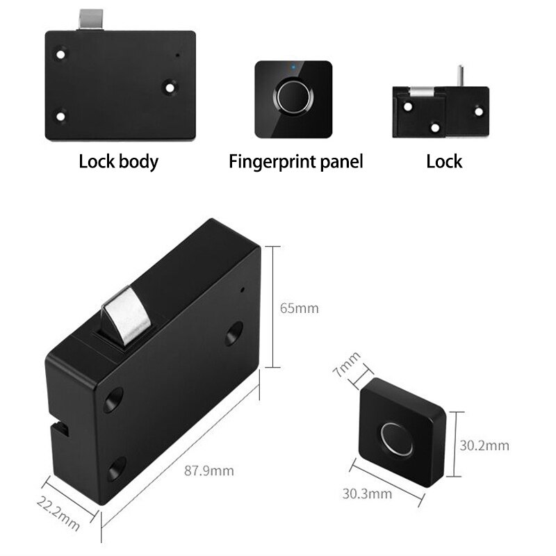 Smart Drawer Electronic Lock File Cabinet Lock Storage Cabinet Fingerprint Lock Cabinet Door Fingerprint Lock