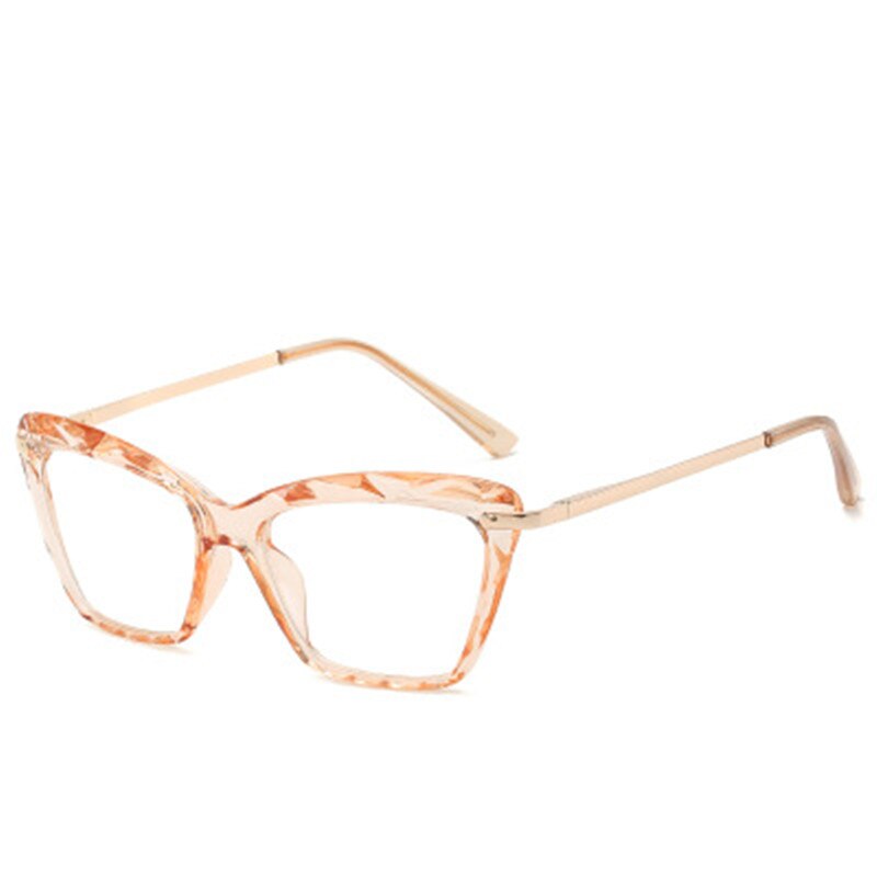 Trending Styles Brand Square Glasses Frames Women Optical Computer Glasses Oculos De Grau Feminino Armacao Frame: tea