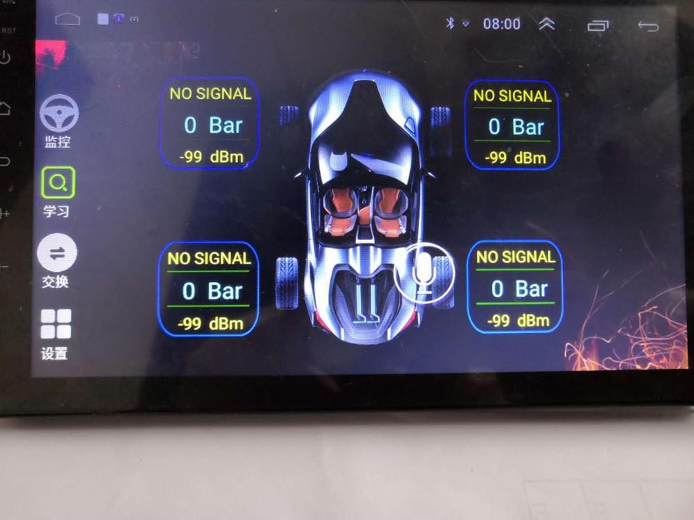 USB Android TPMS Tire Pressure Monitoring System Display Alarm System 5V Internal Sensors Android Navigation Car Radio 4 Sensors