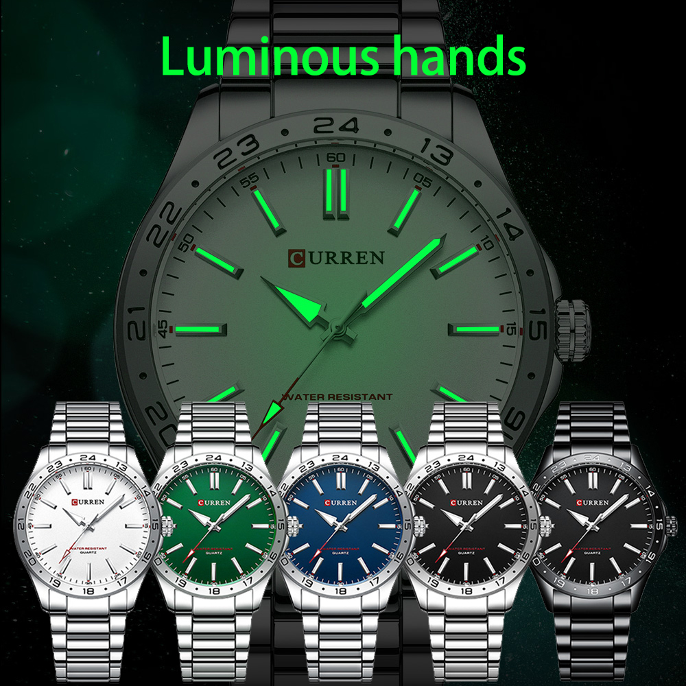 CURREN Mannen Mode Ultra Dunne Horloges Eenvoudige Mannen Business Rvs Quartz Horloge Casual Horloge Voor Man Relogio Masculino