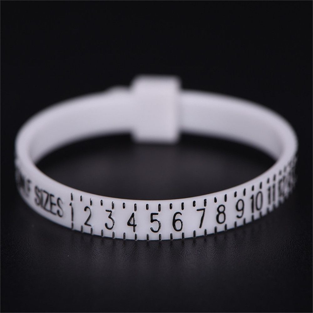 Mesure de la taille de la bague, bobine de doigt, outil de mesure de la taille de la bague, outils de jauge, accessoire de bijoux, UK, US, EU, JP, le plus récent: Black