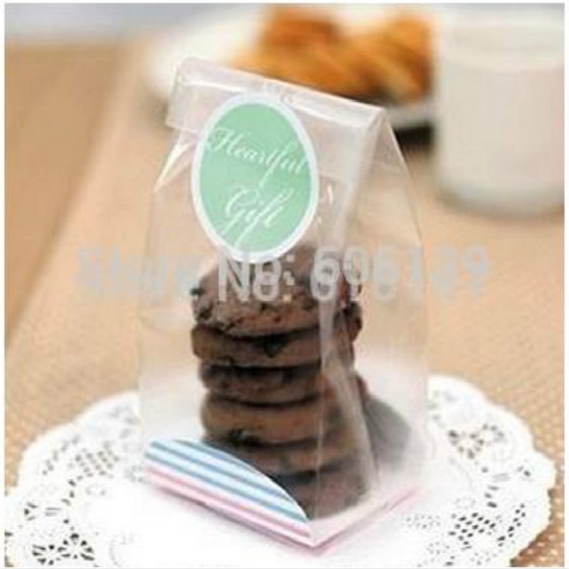 Exquisite Translucence Cake Biscuit Freshness Keeping Packaging Plastic Bag Cookie Bag Baking Supplies 100pcs/lot