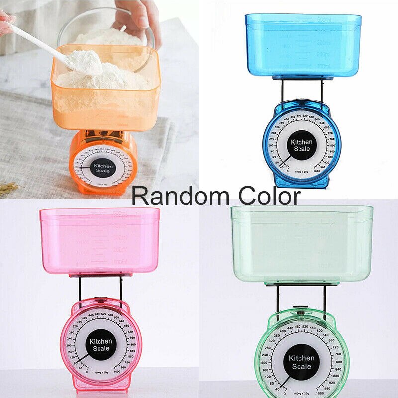 Kitchen Food Scale Mechanical Kitchen Scale Baking Mechanical Dial Compact Bowl Cook Bake Tool