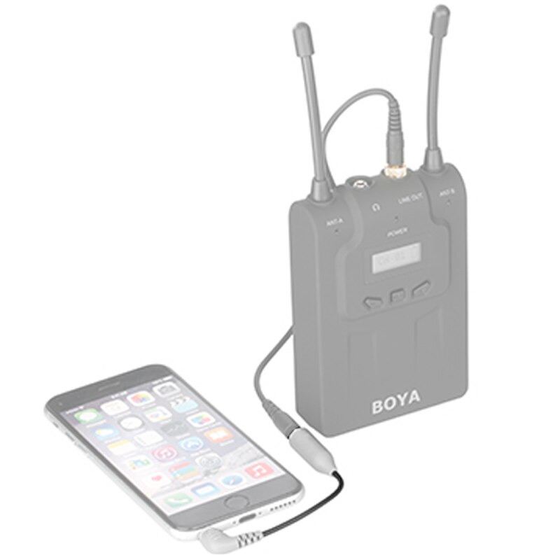 3.5mm TRRS to TRS Adapter Cable for iPhone iPad iPod Samsung Smartphone Microphone