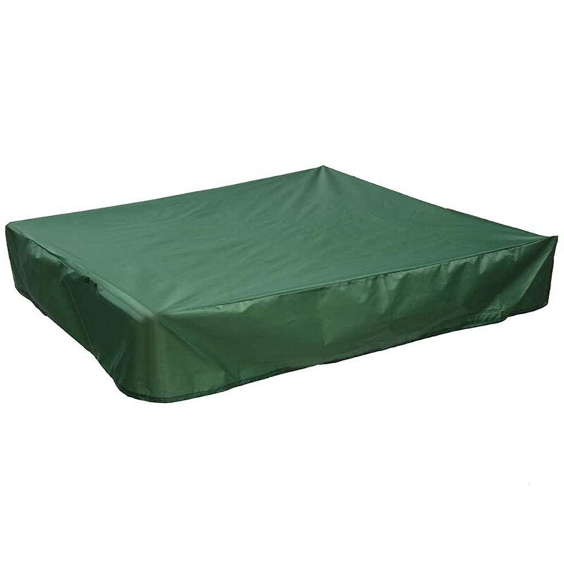 Sandkasten Abdeckung, Platz Staubdicht Sandkasten Abdeckung mit Kordelzug, Wasserdichte Sandkasten Schwimmbad Abdeckung, Grün, 120x120cm: Ursprünglich Titel