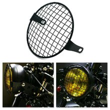 Square Headlight cover Metal Black Universal Practical 160mm Motorcycle