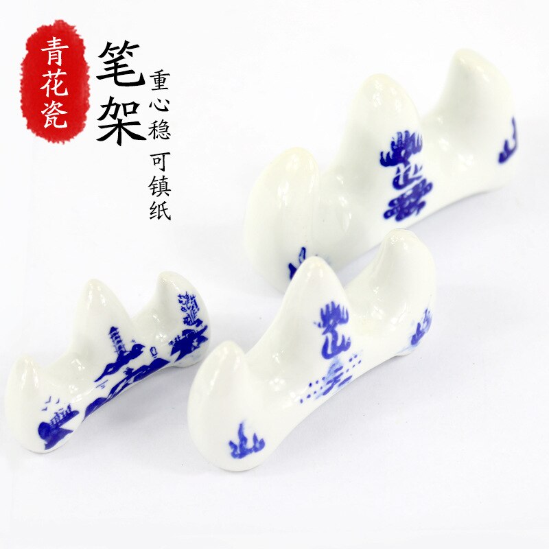 Chinese Borstel Pen Houder Keramiek Multifunctionele Inkt Houder Schotel Relatiegeschenk Chinese Kalligrafie Stijl Decor Kleur Willekeurige