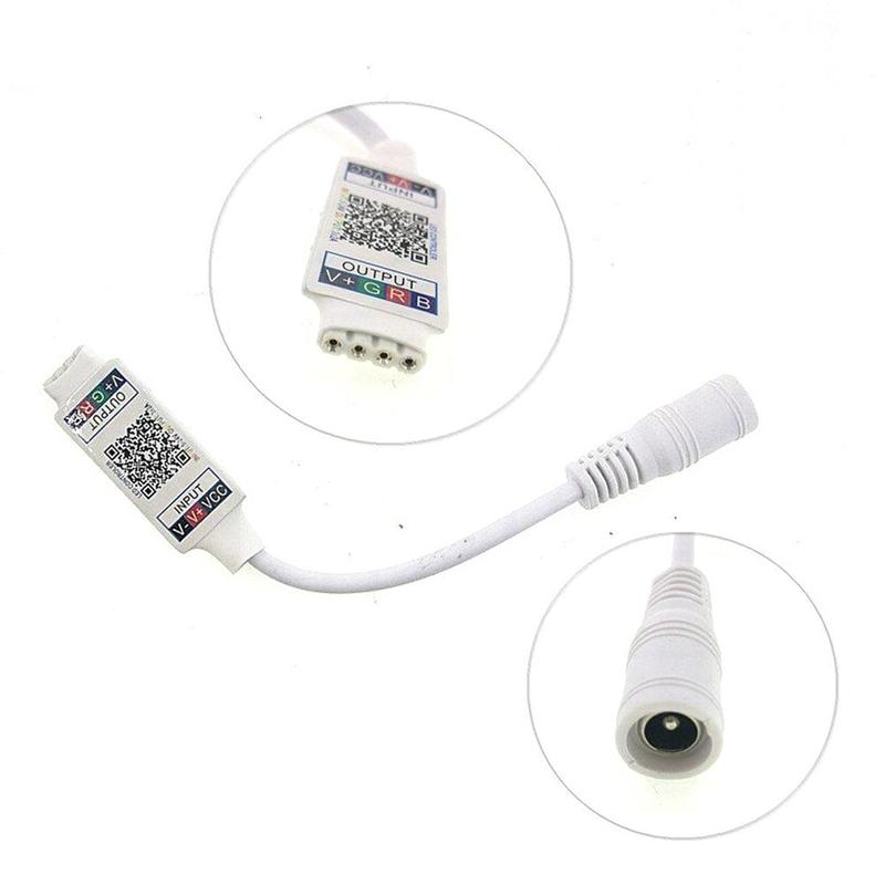 Wifi Mini RGB Bluetooth Controller LED Light Bar Wireless 5V 12V Controller RGB Bluetooth DC Light Bar Controller Music 24 Y1H1