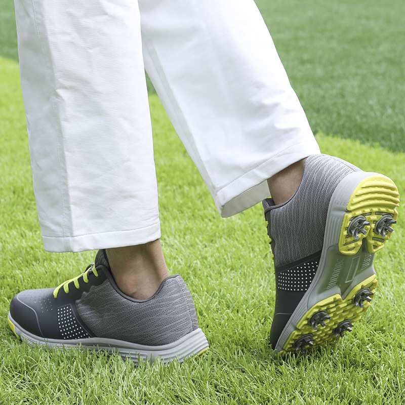 Waterproof golf shoes for men, thornless outdoor golf sports training sneakers, classic men's golf trainers 14 size e 13